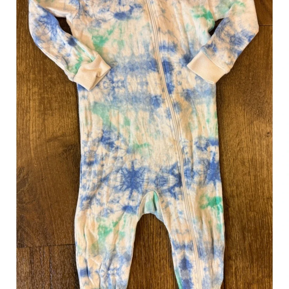 Burts Bees Organic One Piece Pajamas Baby Boy 3/6 Months Footies Sleeper Clothes